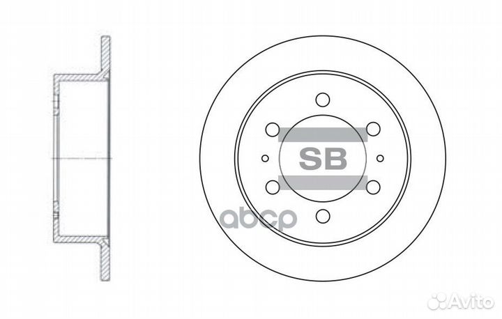 Диск тормозной SD3026 Sangsin brake