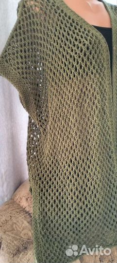 Желет удленненный хлопок