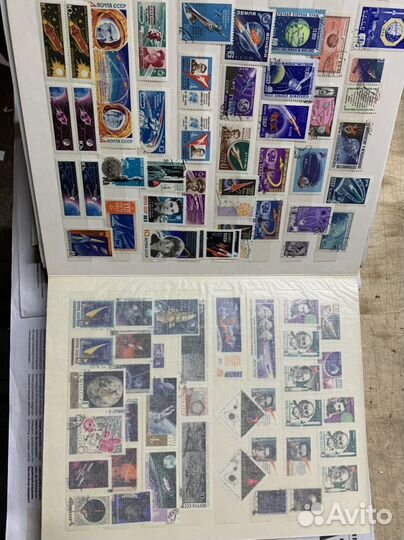 Почтовые марки Космос с альбомом СССР