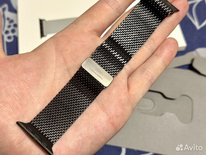 Ремешок Black Titanium Milanese Loop оригинал