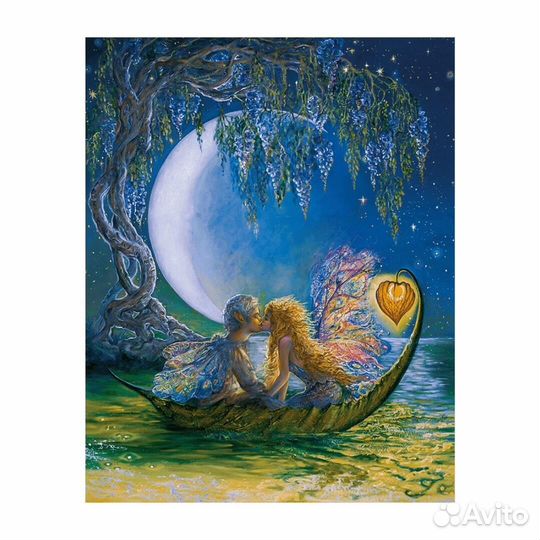 Деревянный пазл Глициния луны (Wisteria moon) (dav