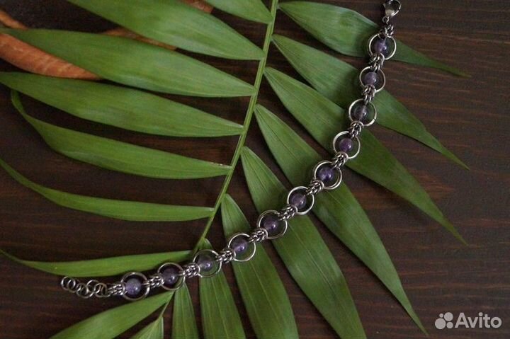 Браслет с аметистом