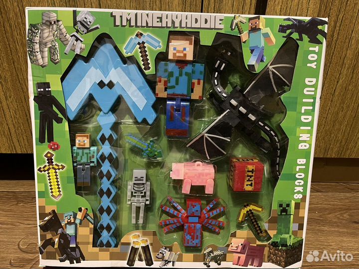 Набор супергероев, набор майнкрафт, игровой центр