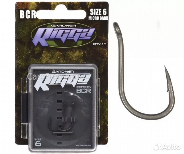 Карповые крючки Gardner Beaked Chod Rigga Hooks