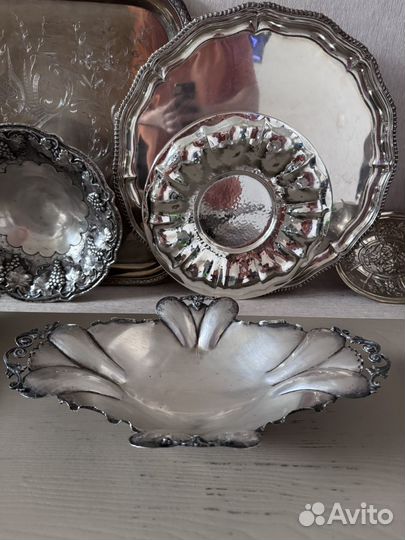 Старинная серебряная ваза