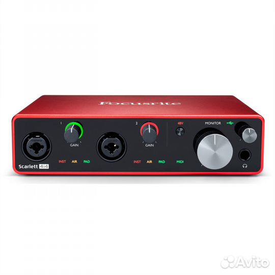 Focusrite Scarlett 4i4 3rd Gen Аудио интерфейс USB
