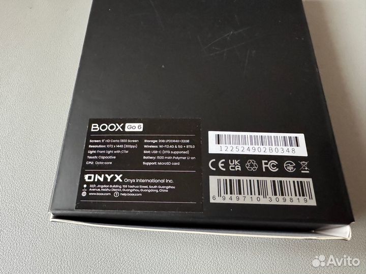 Электронная книга Onyx Boox Go 6