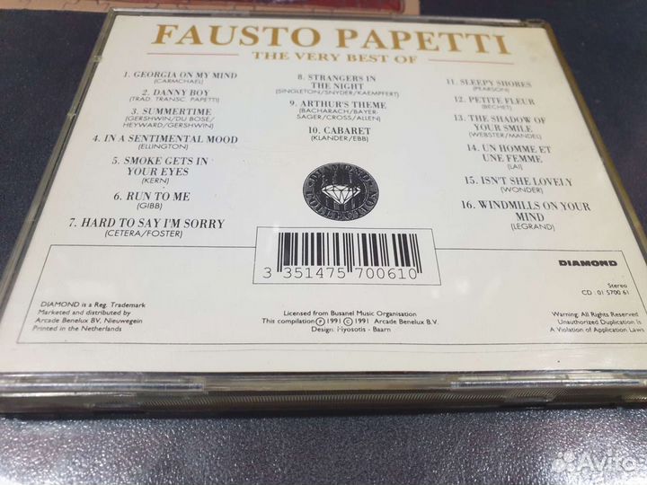 Fausto Papetti - The Very Best Of (CD, 1991, EU)