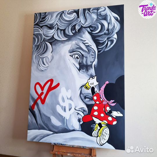 Поп стрит арт модные дизайнерские картины купить