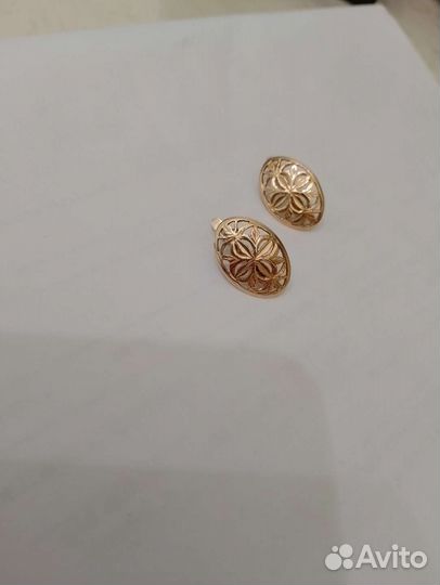 Золотые серьги СССР