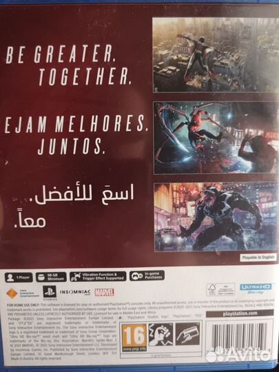 Игры на ps5 диски spider-man 2