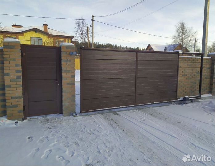 Откатные ворота под ключ