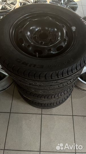 Колеса с резиной поло шкода 5/100 цо 57.1