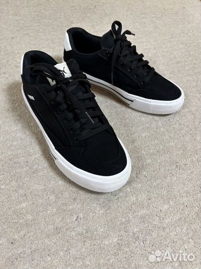 Кроссовки puma Black-puma White Court Classic Vulc