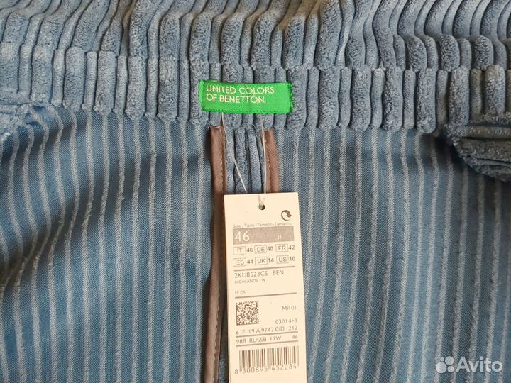 Пиджак женский вельветовый Benetton 46