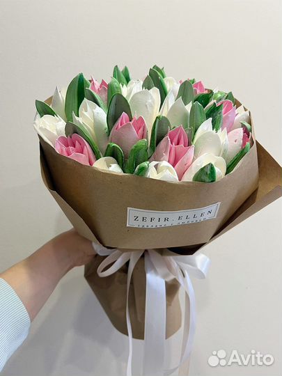 Букет из зефира.Весенний