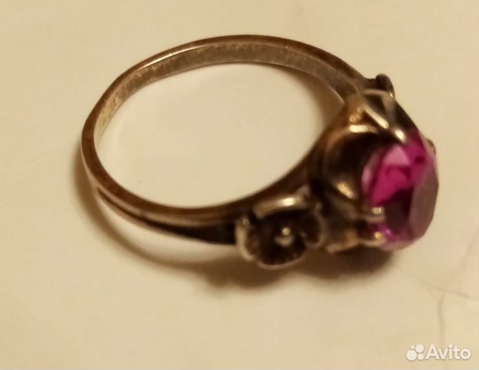 Серебряное кольцо 875 проба Винтаж