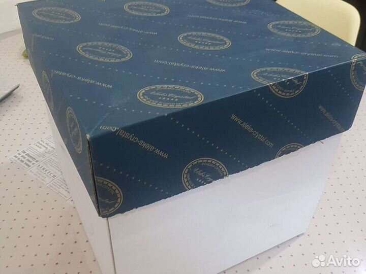 Фруктовница богемское стекло Чехия