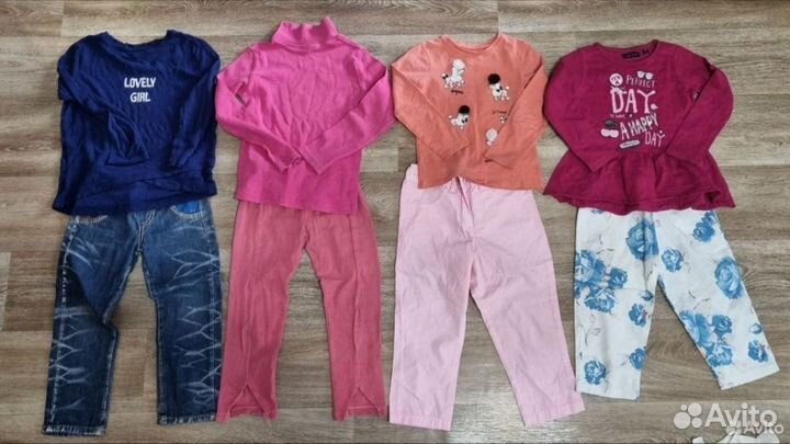 Вещи пакетом фирменная одежда для девочки 104р