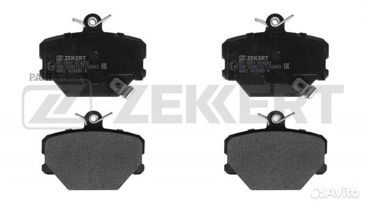 Zekkert BS-2897 Колодки торм. диск. передн. SMART Cabrio (450) 00- City-Coupe (450) 98- Fortwo (450