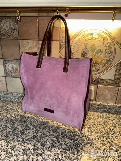 Just Campagne сумка натуральная замша розовая