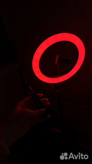 Кольцевая лампа 26 см со штативом