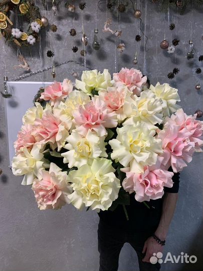 Розы Французская Крупные бутоны, Букеты гиганты