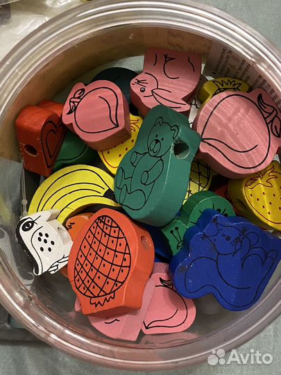 Развивающая игра бусы