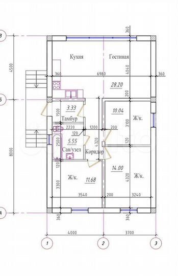 Дом 100 м² на участке 8 сот.