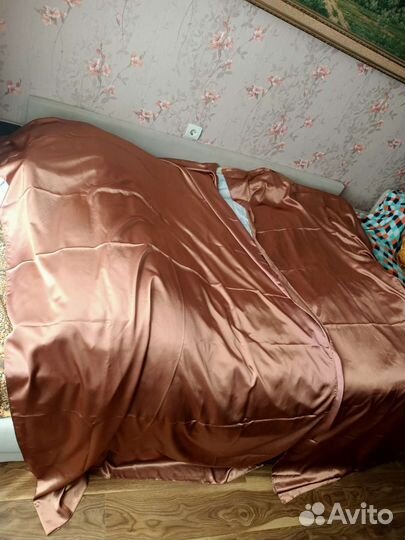 Тюль и атласные шторы