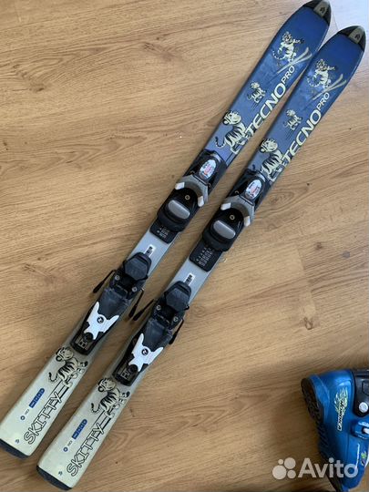 Горные лыжи 110 см + ботинки 19,5 или 21,5+шлем