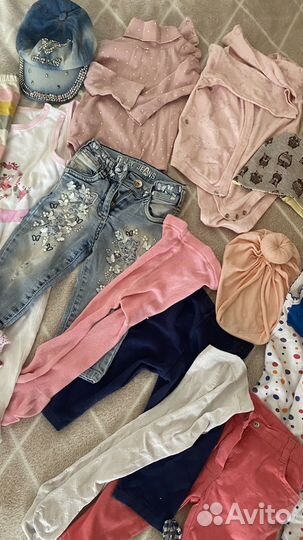 Детские вещи пакетом 68 74 на девочку