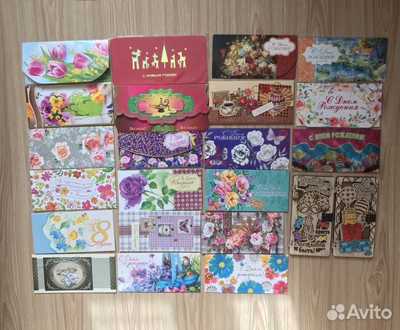 Конверты купюрницы открытки для денег