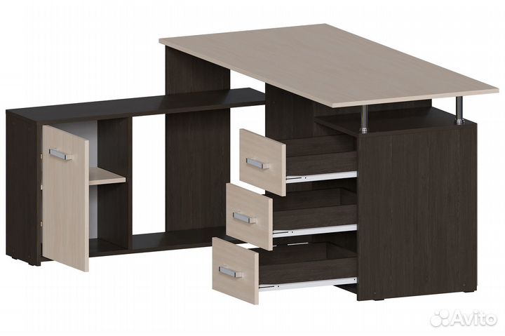 Компьютерный стол для школьника / стол с ящиками