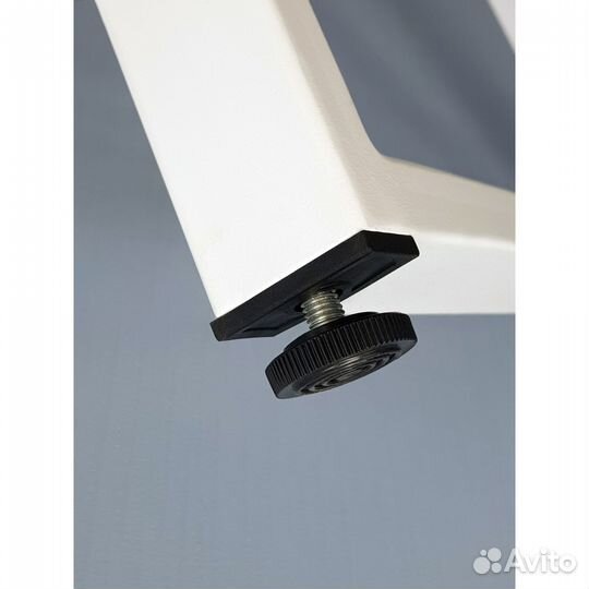 Опора для стола регулируемая П образная белая Лофт 1000 450 50 мм металлическая