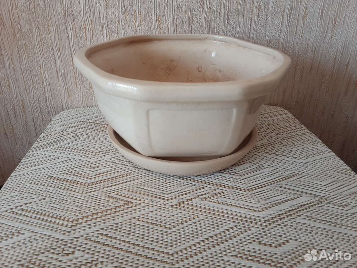 Горшки и кактусницы керамические новые и б/у