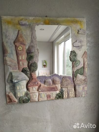 Зеркало лепнина барельеф