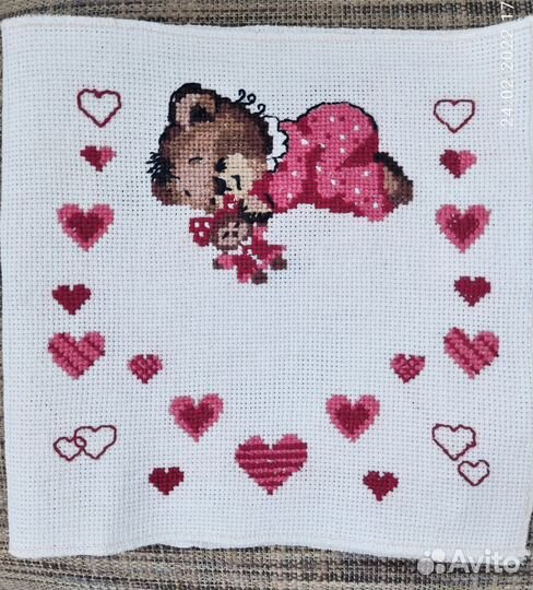 Детская метрика, вышивка, подарок