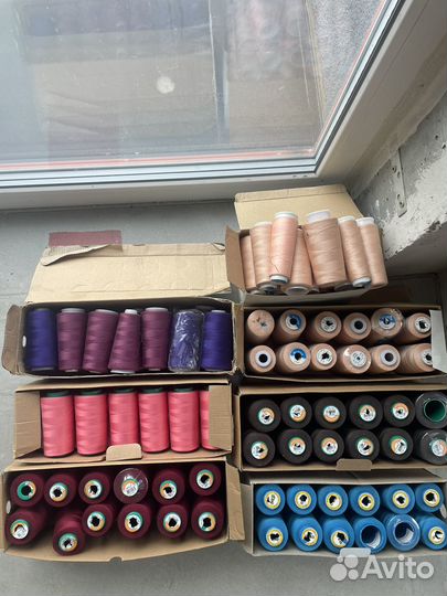 Нитки швейные бабины