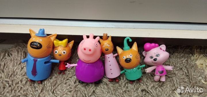 Три кота свинка пепла и ми ми мишки смешарики