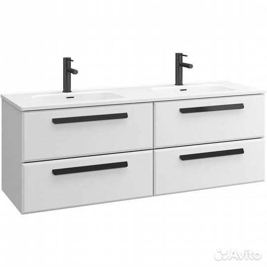 Тумба подвесная белый глянец 140см ECO-CER-N-1400