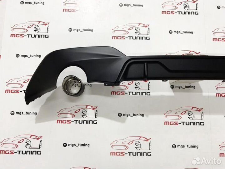 Диффузор BMW 3 G20 M Мат с насадками Akrapovic