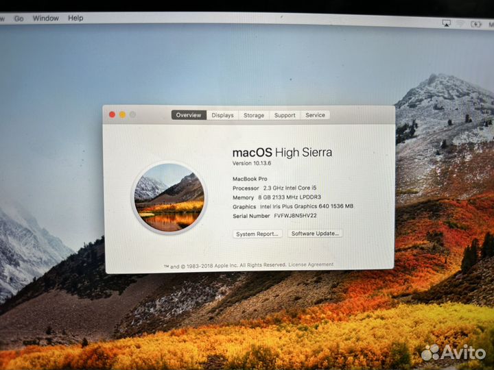 MacBook Pro 13 2017 A1708