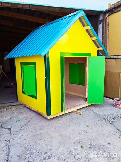 Детский деревянный домик для дачи