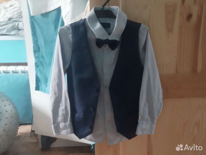 Школьный костюм для мальчика 122 128 синий