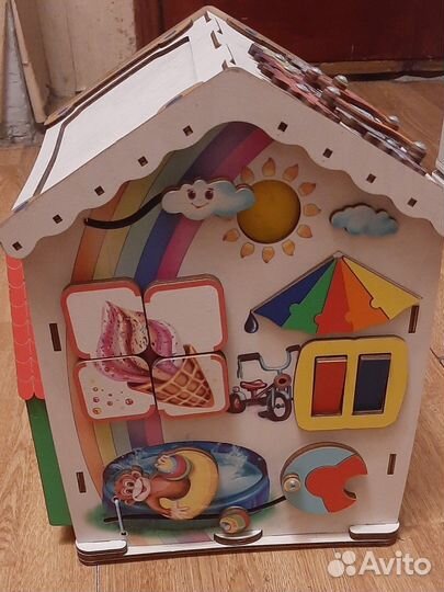 Бизиборд домик со светом