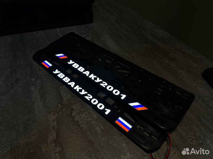 Номерная рамка с вашим логотипом