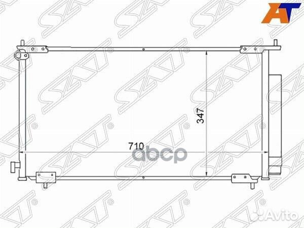 Радиатор кондиционера honda CR-V 01-06