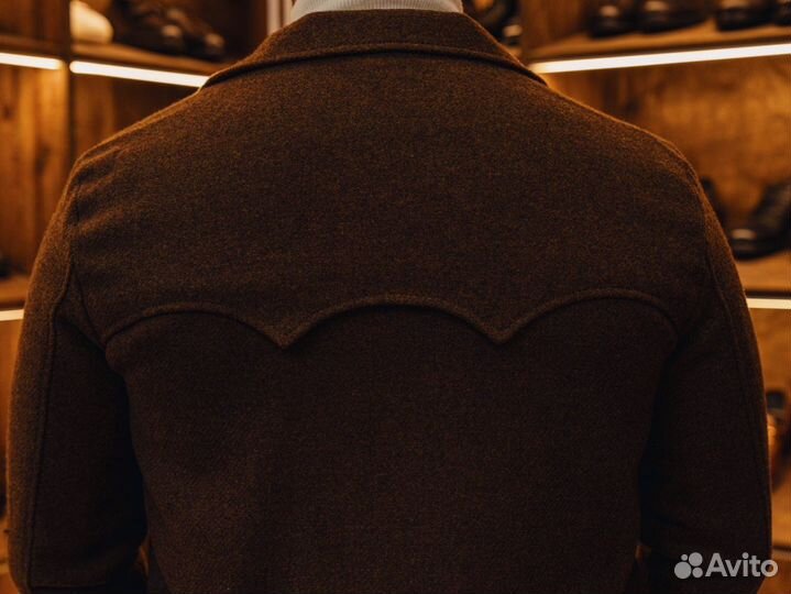 Бомбер мужской из нубуковой ткани