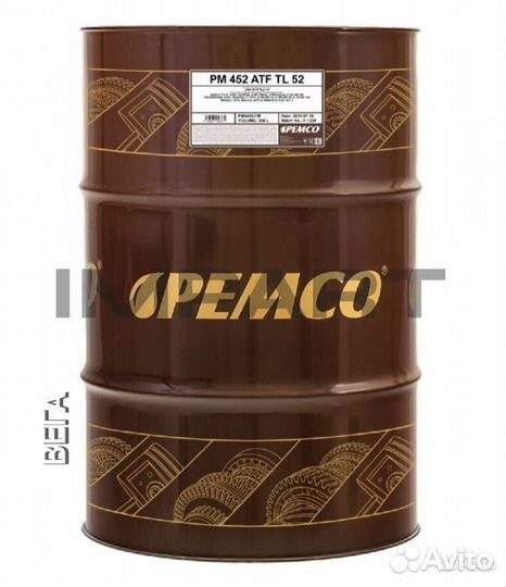 Масло трансмиссионное pemco 452 ATF AG52 оптом